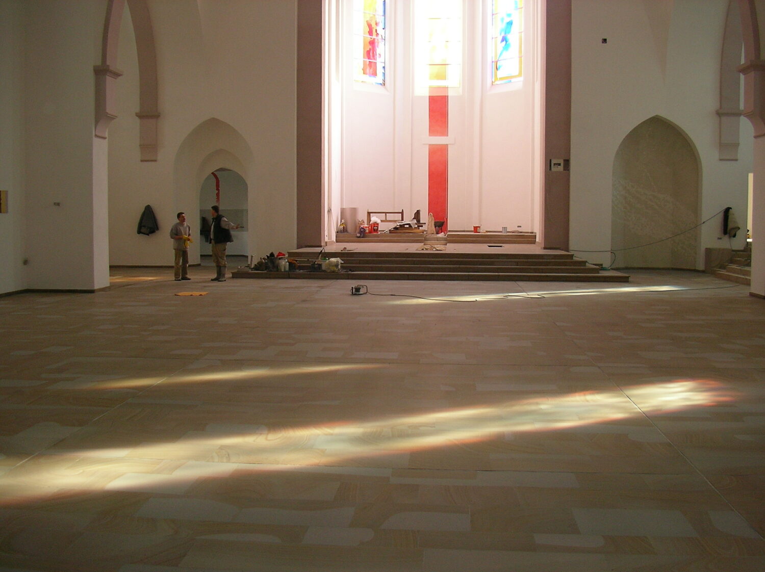 Bild: Sandstein in einer Kirche aufgearbeitet durch Naturstein Biermann