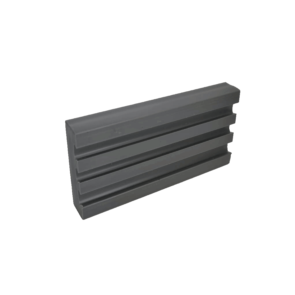 Bild: Reparaturkante 511, Tekoschiene, PVC Trittsicherheitskante, Profil 310 Olbrich, Einbaukanten, Stufenvorderkante schwarzes Profil