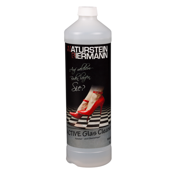 ACTIVE Glas Cleaner 1 Liter Flasche von Naturstein Biermann