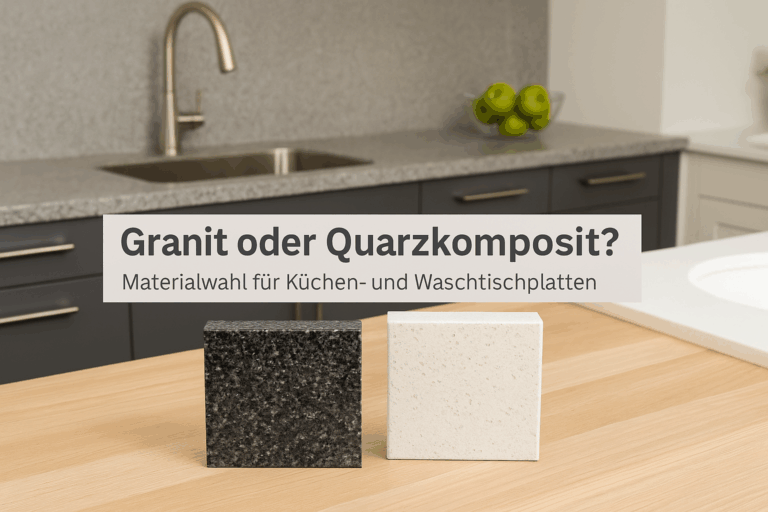 Die richtige Materialwahl für Küchenarbeitsplatten und Waschtischplatten
