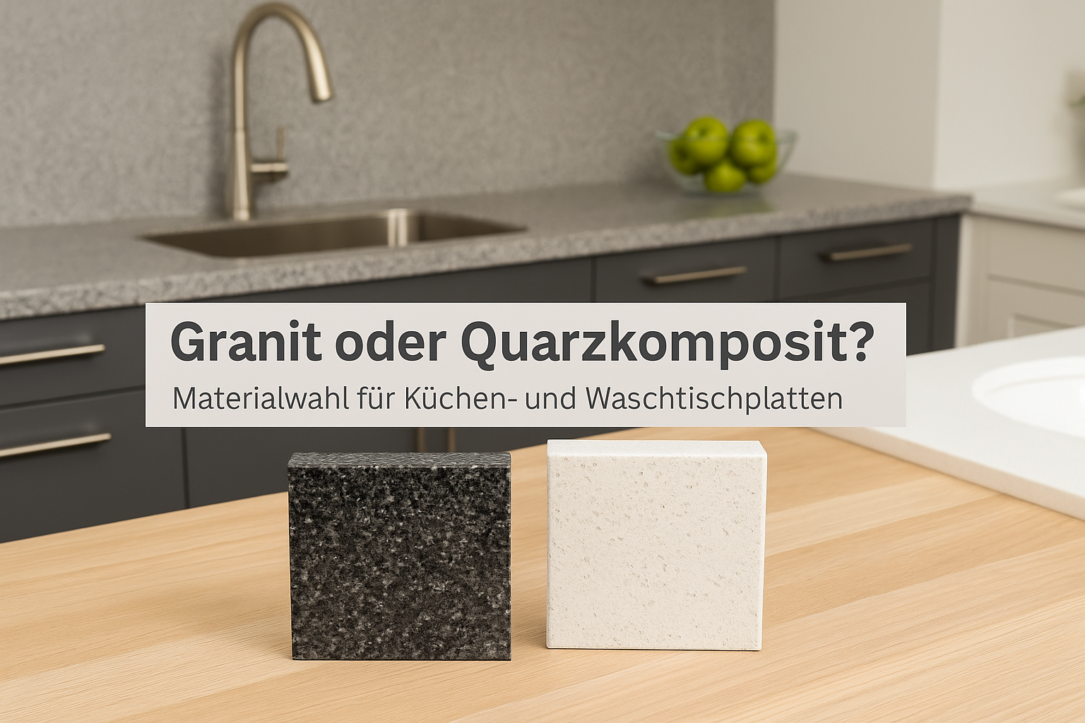 Die richtige Materialwahl für Küchenarbeitsplatten und Waschtischplatten